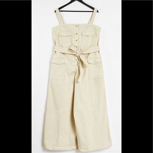 Asos Curve Ivory Denim Overall Size US 20